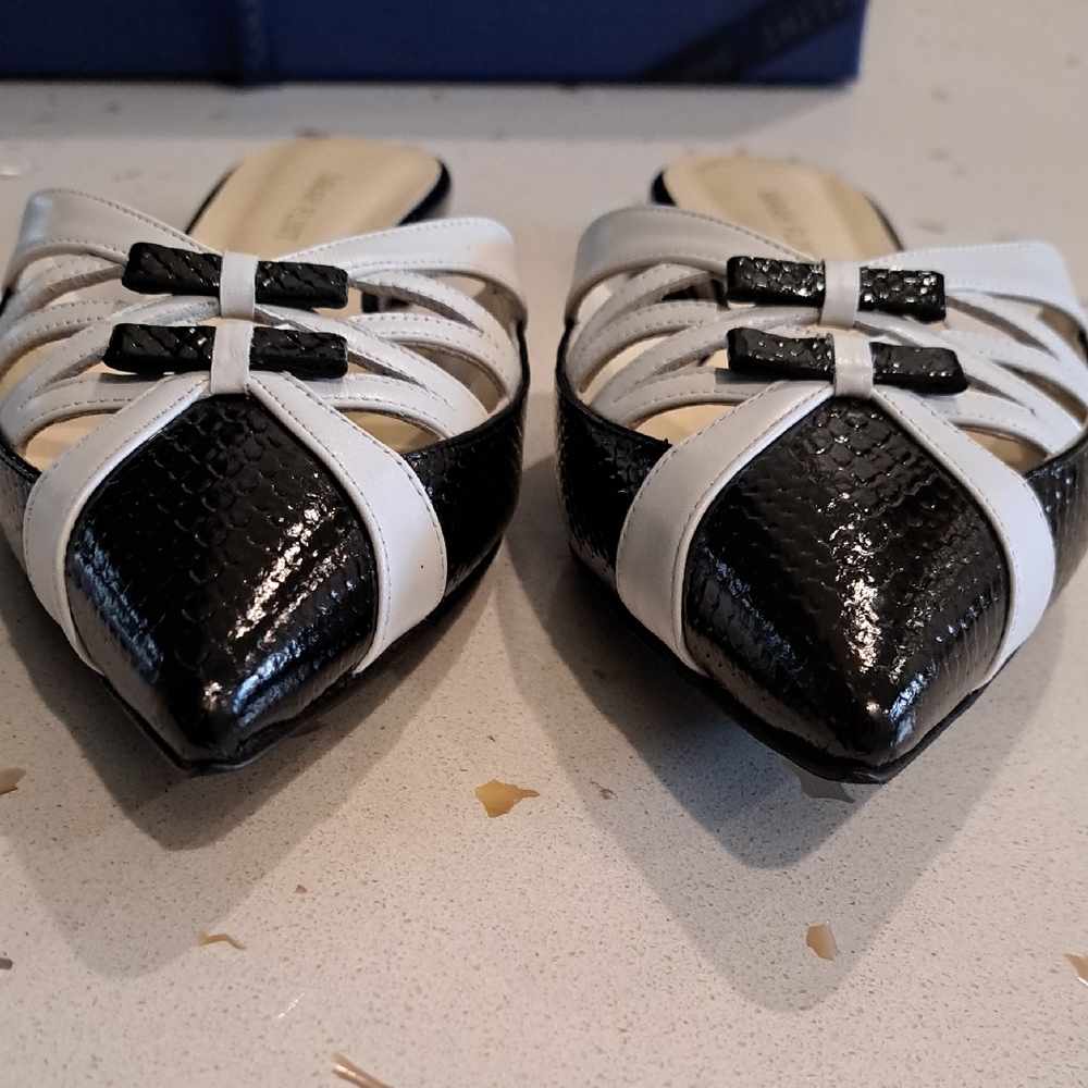NIB Sarah Flint Kim Leather Mules - Picture 3 of 10